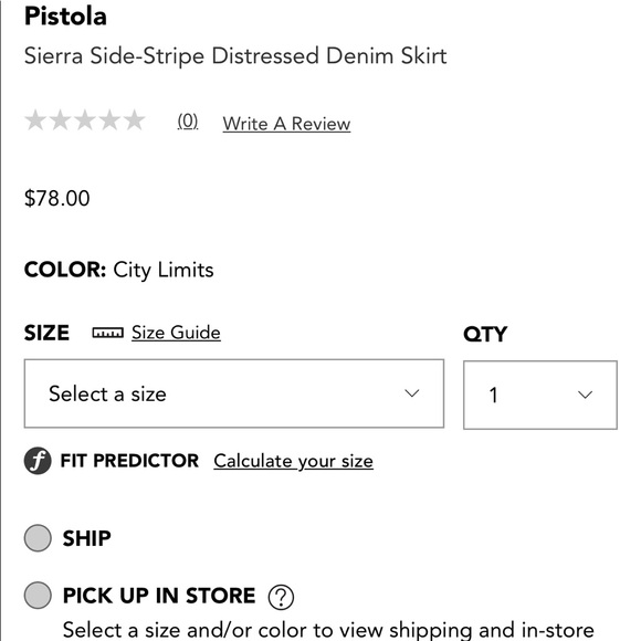 Pistola Sierra Side Stripe Distressed Denim Mini - Picture 3 of 8